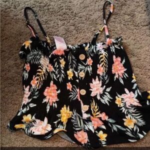 Floral Spaghetti Strap Top